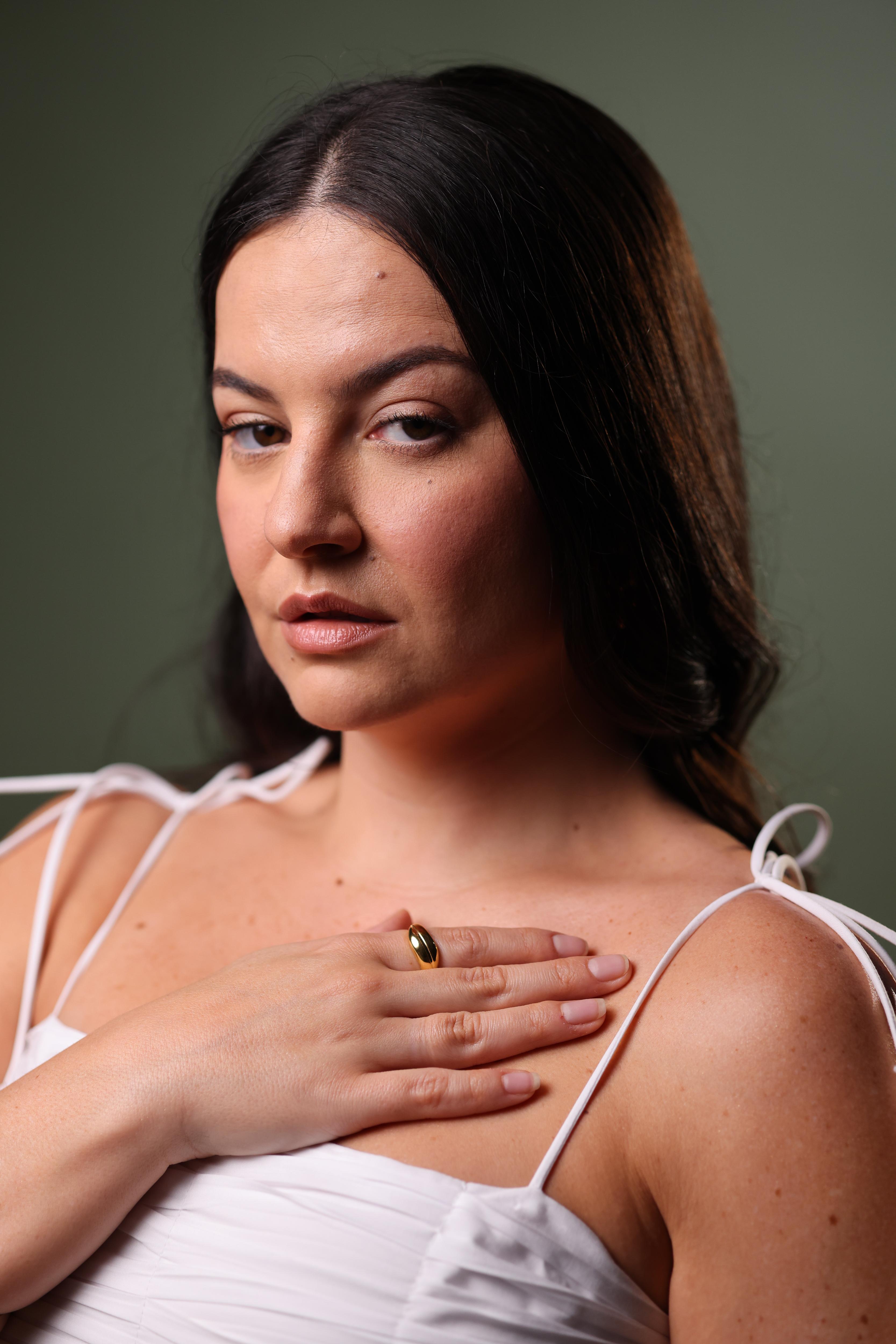 Saanj Ring featuring two linked refined rings symbolizing connection and balance