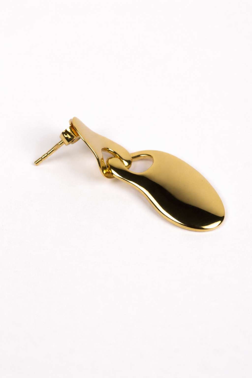 Pravah Earring with organic flowing shapes and elongated silhouette showcasing softness and natural rhythm