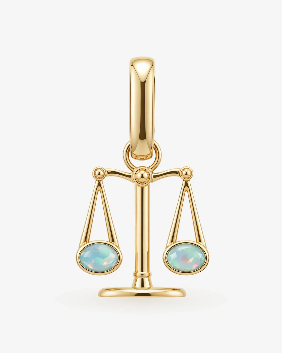 Libra – Tula zodiac symbol with Ethiopian Opal representing balance and beauty