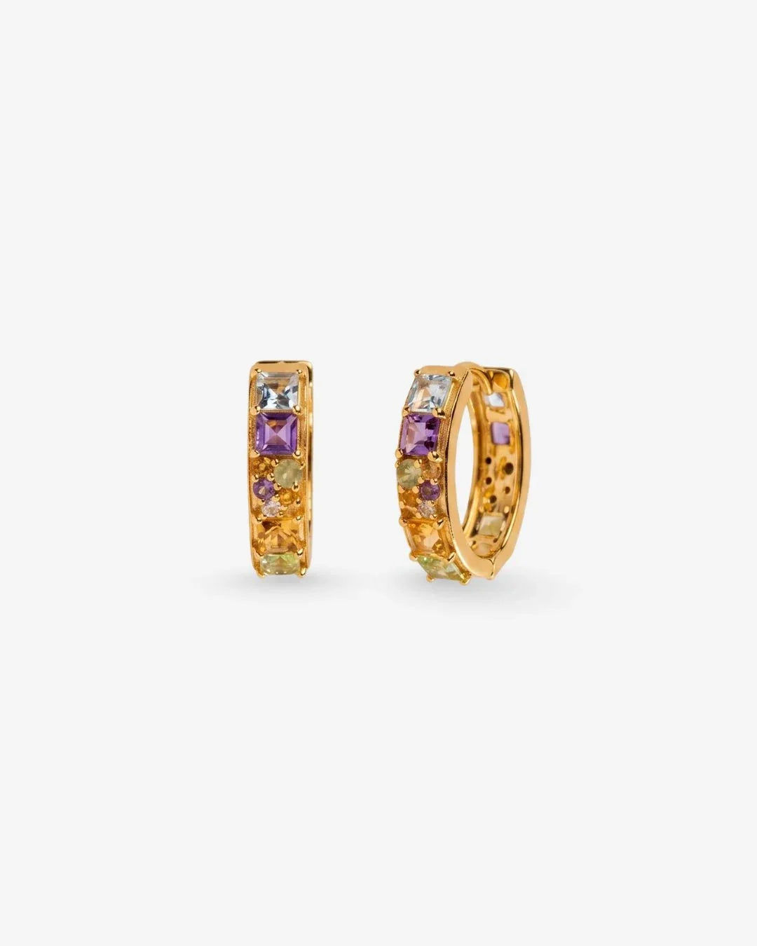 Parijata huggies earrings inspired by celestial jasmine blooming at night