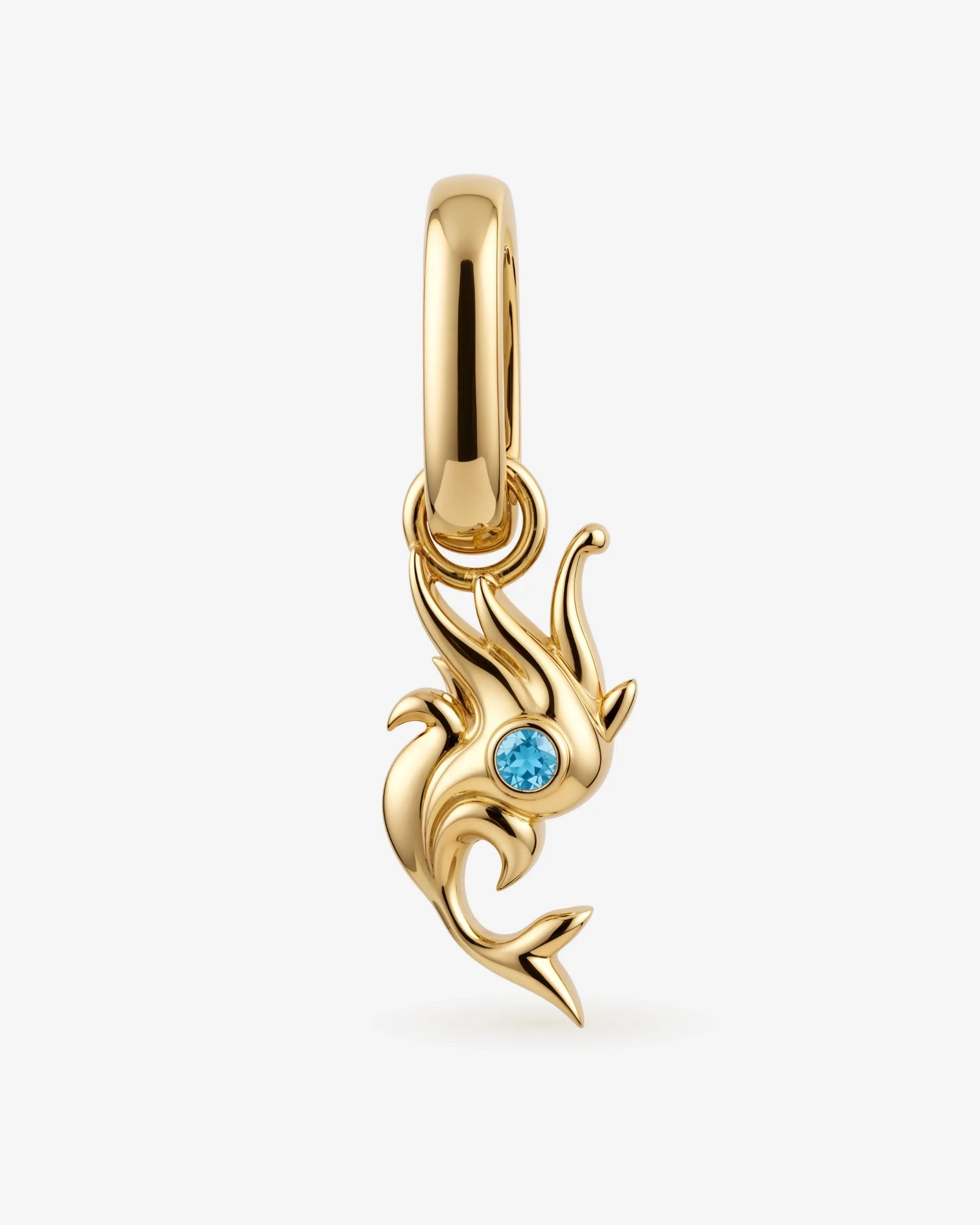 Pisces symbol with two fish swimming between worlds, representing depth and intuition.