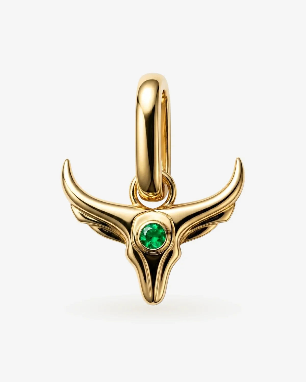 Taurus Vrishabha zodiac symbol with emerald and bull representing Venus-ruled earth sign