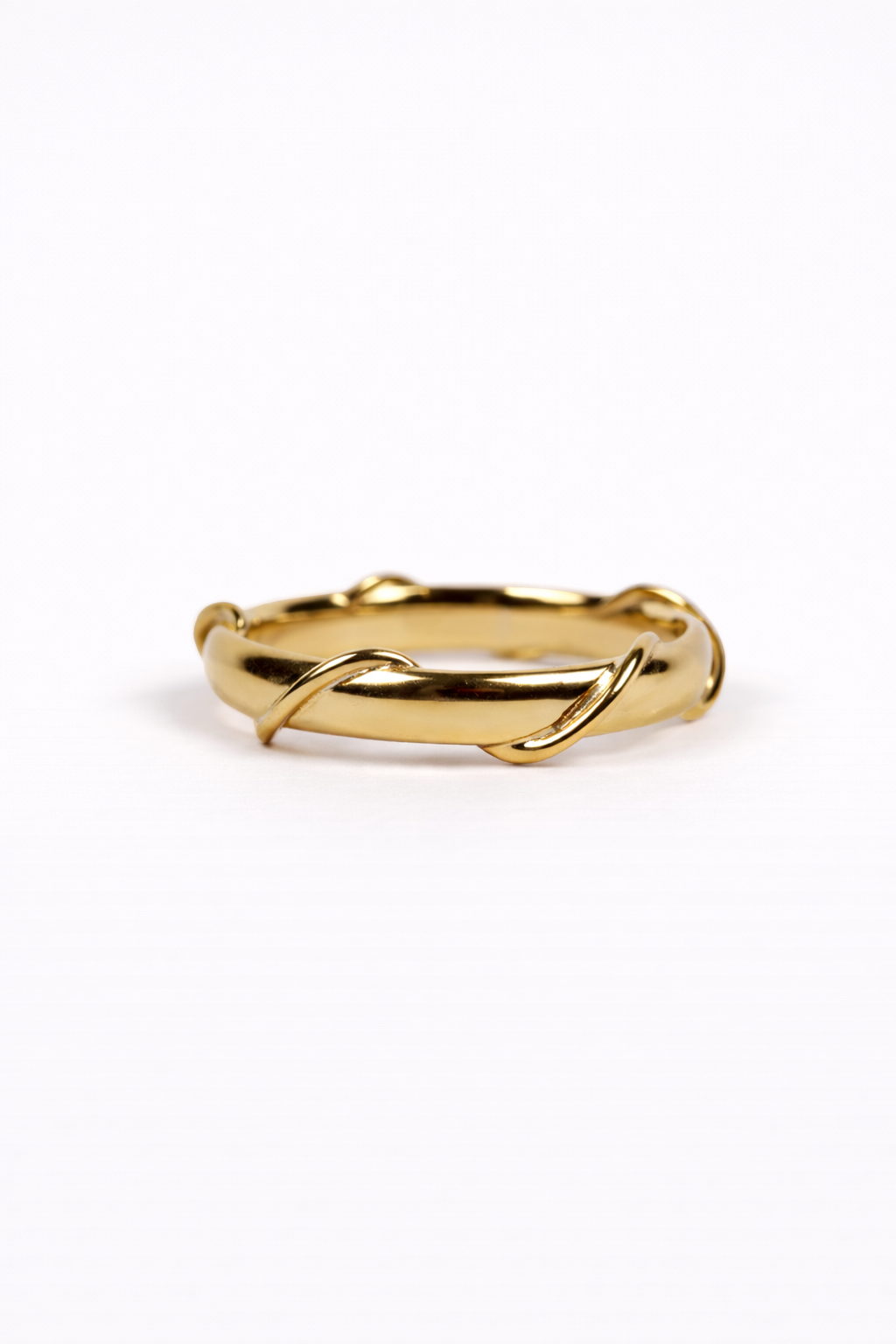 Kriti Ring with organically textured uneven band and raw tactile design
